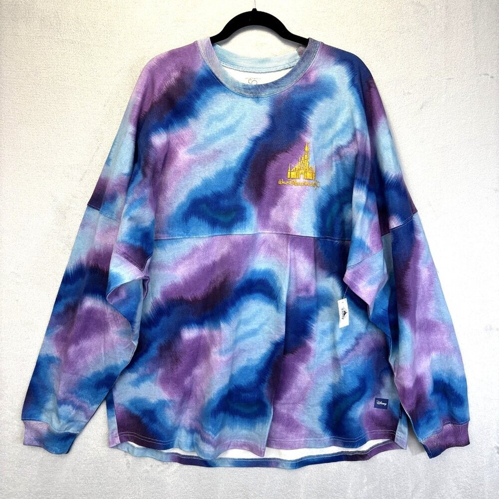 NWT Disney‎ 50 Spirit Jersey Tie Dye Shirt Womens XXL Walt Disney Mickey Minnie - Picture 2 of 15